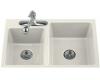 Kohler Clarity K-5814-3-96 Biscuit Tile-In Kitchen Sink with Three-Hole Faucet Drilling