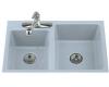Kohler Clarity K-5814-4-6 Skylight Tile-In Kitchen Sink with Four-Hole Faucet Drilling