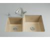 Kohler Clarity K-5814-4U-33 Mexican Sand Undercounter Kitchen Sink with Four-Hole Oversized Drilling