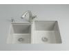 Kohler Clarity K-5814-4U-95 Ice Grey Undercounter Kitchen Sink with Four-Hole Oversized Drilling