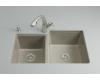 Kohler Clarity K-5814-4U-K4 Cashmere Undercounter Kitchen Sink with Four-Hole Oversized Drilling