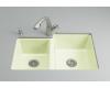Kohler Clarity K-5814-4U-NG Tea Green Undercounter Kitchen Sink with Four-Hole Oversized Drilling