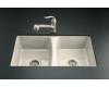 Kohler Deerfield K-5815-5U-47 Almond Undercounter Kitchen Sink with Five-Hole Oversized Drilling