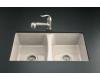 Kohler Deerfield K-5815-5U-55 Innocent Blush Undercounter Kitchen Sink with Five-Hole Oversized Drilling