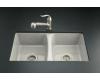 Kohler Deerfield K-5815-5U-95 Ice Grey Undercounter Kitchen Sink with Five-Hole Oversized Drilling