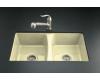 Kohler Deerfield K-5815-5U-Y2 Sunlight Undercounter Kitchen Sink with Five-Hole Oversized Drilling