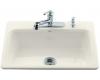 Kohler Bakersfield K-5832-3-KC Vapour Blue Self-Rimming Kitchen Sink with Three-Hole Faucet Drilling