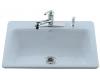 Kohler Bakersfield K-5832-4-6 Skylight Self-Rimming Kitchen Sink with Four-Hole Faucet Drilling