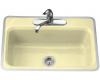 Kohler Bakersfield K-5834-3-Y2 Sunlight Tile-In/Metal Frame Kitchen Sink with Three-Hole Faucet Drilling