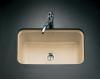 Kohler Bakersfield K-5834-3U-33 Mexican Sand Undercounter Kitchen Sink with Three-Hole Oversized Centers