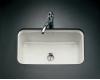 Kohler Bakersfield K-5834-3U-95 Ice Grey Undercounter Kitchen Sink with Three-Hole Oversized Centers