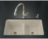 Kohler Deerfield K-5838-7U-G9 Sandbar Smart Divide Undercounter Kitchen Sink with Double Equal Basins and Seven-Hole Faucet Drilling