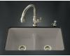 Kohler Deerfield K-5838-7U-K4 Cashmere Smart Divide Undercounter Kitchen Sink with Double Equal Basins and Seven-Hole Faucet Drilling