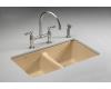 Kohler Anthem K-5840-5U-33 Mexican Sand Cast Iron Undercounter Sink with Five-Hole Faucet Drilling