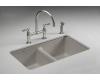 Kohler Anthem K-5840-5U-K4 Cashmere Cast Iron Undercounter Sink with Five-Hole Faucet Drilling