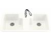 Kohler Cantina K-5850-1-0 White Self-Rimming Kitchen Sink with Single-Hole Faucet Drilling