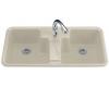 Kohler Cantina K-5850-1-G9 Sandbar Self-Rimming Kitchen Sink with Single-Hole Faucet Drilling