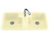 Kohler Cantina K-5850-1-Y2 Sunlight Self-Rimming Kitchen Sink with Single-Hole Faucet Drilling