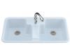Kohler Cantina K-5850-3-6 Skylight Self-Rimming Kitchen Sink with Three-Hole Faucet Drilling