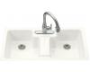 Kohler Cantina K-5852-1-0 White Tile-In Kitchen Sink with Single-Hole Faucet Drilling