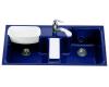 Kohler Cantina K-5852-3-30 Iron Cobalt Tile-In Kitchen Sink with Three-Hole Faucet Drilling