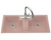 Kohler Cantina K-5852-3-45 Wild Rose Tile-In Kitchen Sink with Three-Hole Faucet Drilling