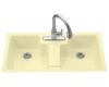 Kohler Cantina K-5852-3-Y2 Sunlight Tile-In Kitchen Sink with Three-Hole Faucet Drilling