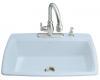 Kohler Cape Dory K-5863-2-6 Skylight Self-Rimming Kitchen Sink with Two-Hole Faucet Drilling