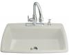 Kohler Cape Dory K-5863-5-95 Ice Grey Self-Rimming Kitchen Sink with Five-Hole Faucet Drilling