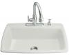 Kohler Cape Dory K-5863-5-FF Sea Salt Self-Rimming Kitchen Sink with Five-Hole Faucet Drilling