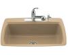Kohler Cape Dory K-5864-2-33 Mexican Sand Tile-In Kitchen Sink with Two-Hole Faucet Drilling