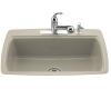 Kohler Cape Dory K-5864-2-G9 Sandbar Tile-In Kitchen Sink with Two-Hole Faucet Drilling