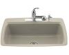 Kohler Cape Dory K-5864-2-G9 Sandbar Tile-In Kitchen Sink with Two-Hole Faucet Drilling