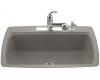 Kohler Cape Dory K-5864-2-K4 Cashmere Tile-In Kitchen Sink with Two-Hole Faucet Drilling