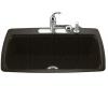 Kohler Cape Dory K-5864-5-KA Black 'n Tan Tile-In Kitchen Sink with Five-Hole Faucet Drilling