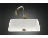Kohler Cape Dory K-5864-5U-0 White Undercounter Kitchen Sink with Five-Hole Oversized Faucet Drilling