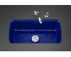 Kohler Cape Dory K-5864-5U-30 Iron Cobalt Undercounter Kitchen Sink with Five-Hole Oversized Faucet Drilling