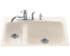 Kohler Lakefield K-5877-5-55 Innocent Blush Tile-In Kitchen Sink with Five-Hole Faucet Drilling