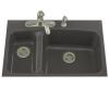 Kohler Lakefield K-5877-5-58 Thunder Grey Tile-In Kitchen Sink with Five-Hole Faucet Drilling