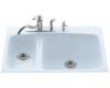 Kohler Lakefield K-5877-5-6 Skylight Tile-In Kitchen Sink with Five-Hole Faucet Drilling