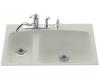 Kohler Lakefield K-5877-5-95 Ice Grey Tile-In Kitchen Sink with Five-Hole Faucet Drilling