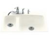 Kohler Lakefield K-5877-5-FD Cane Sugar Tile-In Kitchen Sink with Five-Hole Faucet Drilling