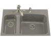 Kohler Lakefield K-5877-5-K4 Cashmere Tile-In Kitchen Sink with Five-Hole Faucet Drilling