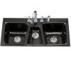Kohler Trieste K-5893-4-58 Thunder Grey Tile-In Kitchen Sink with Four-Hole Faucet Drilling