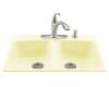 Kohler Brookfield K-5898-4-Y2 Sunlight Tile-In Kitchen Sink with Four-Hole Faucet Drilling