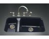 Kohler Lakefield K-5924-5U-7 Black Black Undercounter Sink with Installation Kit