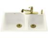 Kohler Executive Chef K-5931-4-FD Cane Sugar Tile-In Kitchen Sink with Four-Hole Faucet Drilling