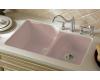 Kohler Executive Chef K-5931-4U-45 Wild Rose Undercounter Kitchen Sink with Four-Hole Oversized Faucet Drilling