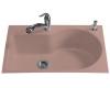 Kohler Entree K-5986-2-45 Wild Rose Tile-In Kitchen Sink with Two-Hole Faucet Drilling