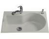 Kohler Entree K-5986-2-95 Ice Grey Tile-In Kitchen Sink with Two-Hole Faucet Drilling